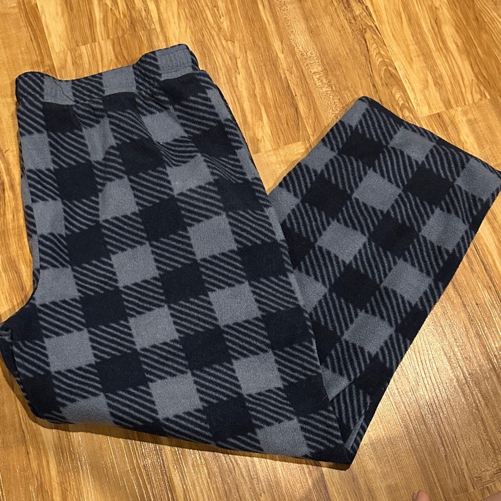 George Navy and Gray Checkered Sweatpants